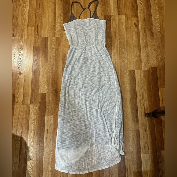 Anthropologie Dresses & Skirts - Anthro Deletta Grecian Tulip Slub Jersey Knit Maxi Dress Ivory Medium M